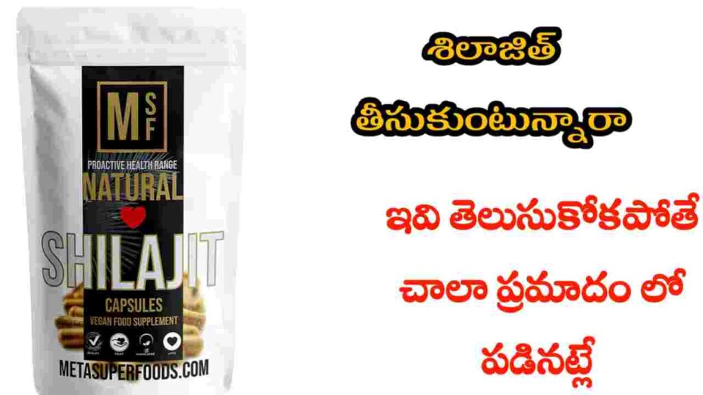 shilajit health benefits in telugu