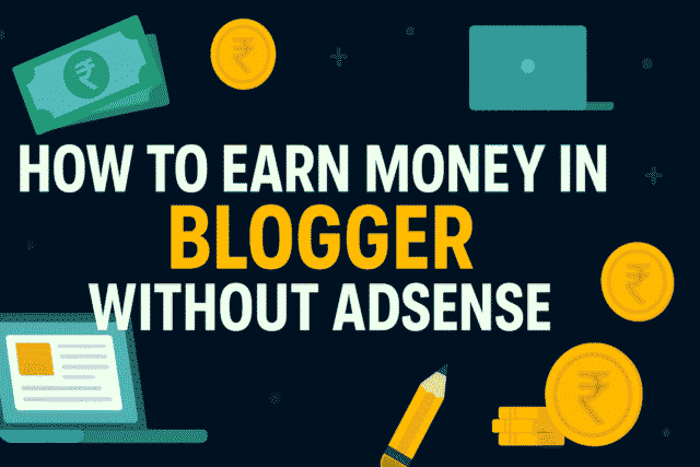How to Earn Money in Blogger without Adsense in Telugu 2025 How to Earn Money in Blogger without Adsense in Telugu 2025